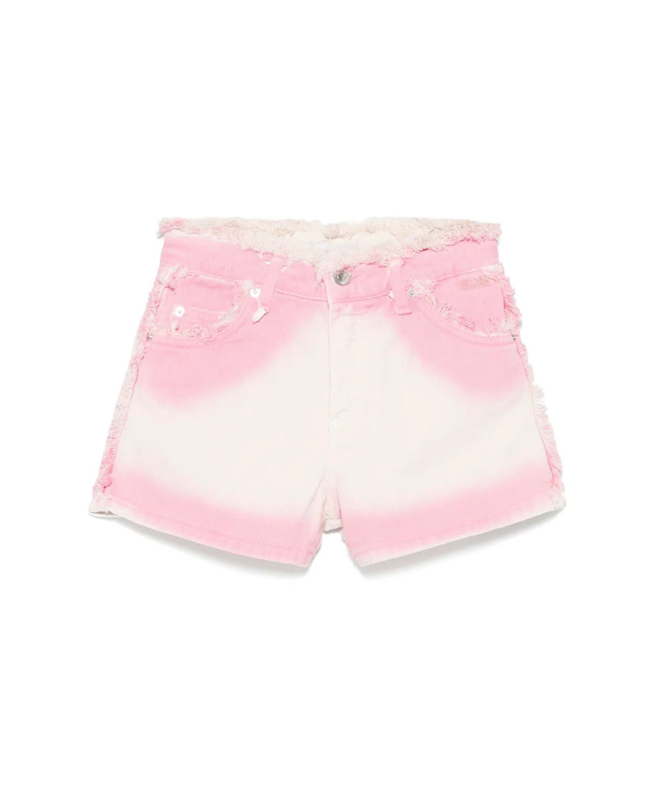 MSGM Kids Short Rosa Degradè per Bambine