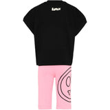 Barrow Kids Completo Nero e Rosa con Logo per Bambine