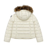 Blauer Kids Piumino con Cappuccio Bianco per Bambine