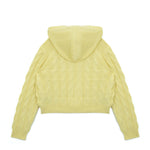 Vicolo Kids Felpa in Maglia Light Bee con Cappuccio per Bambine