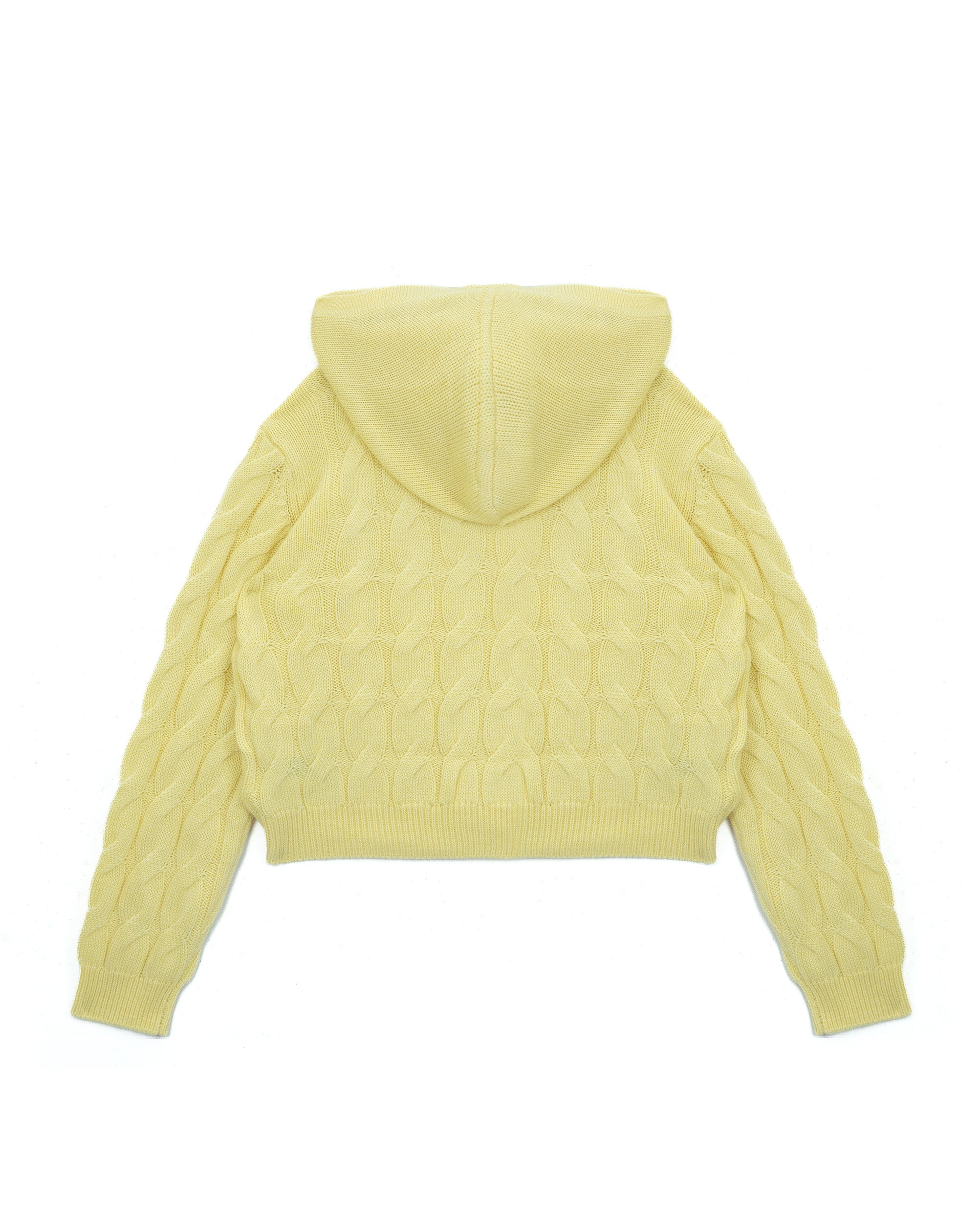 Vicolo Kids Felpa in Maglia Light Bee con Cappuccio per Bambine