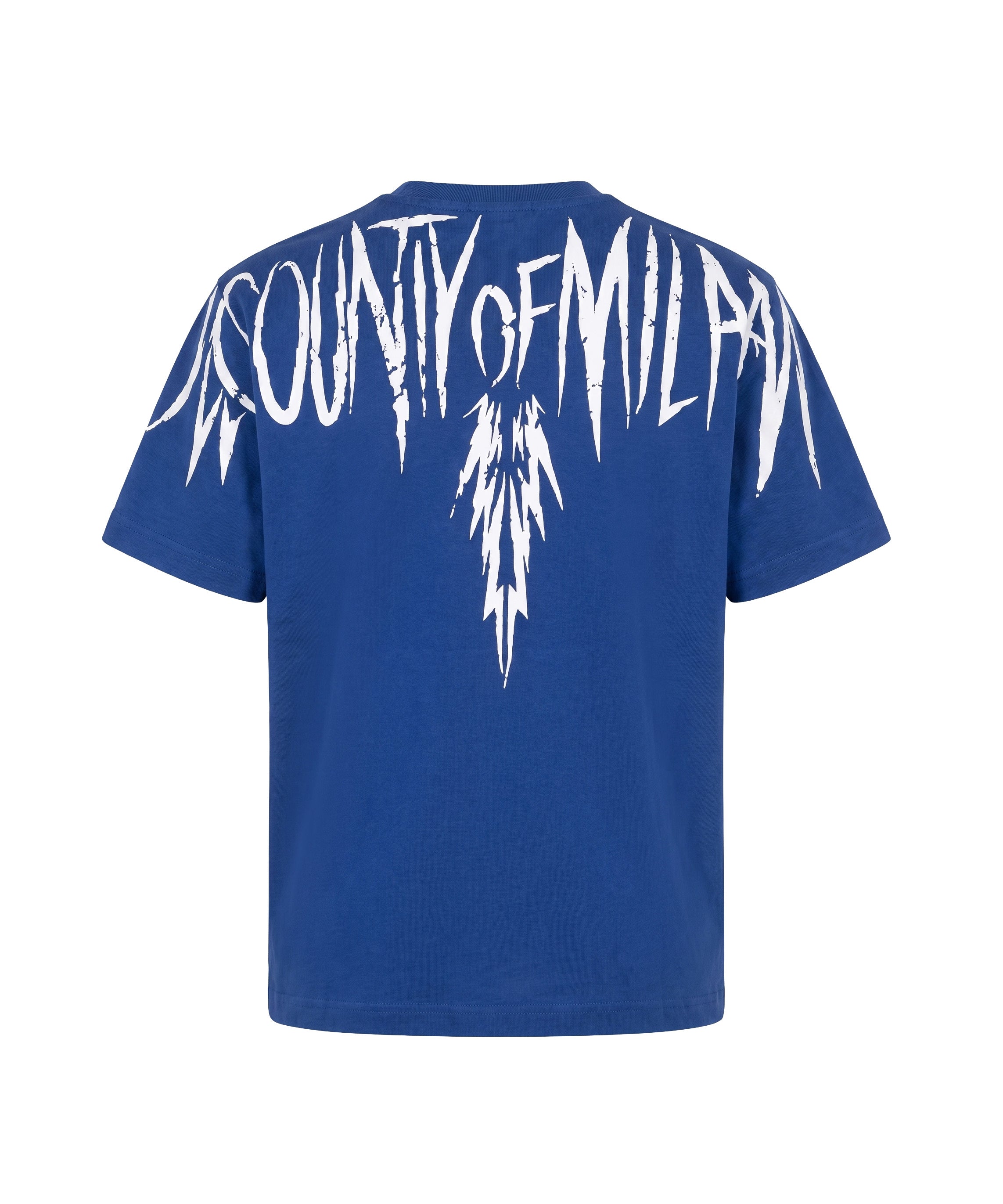 Marcelo Burlon County of Milan Kids T-Shirt Bluette con Stampa per Bambini