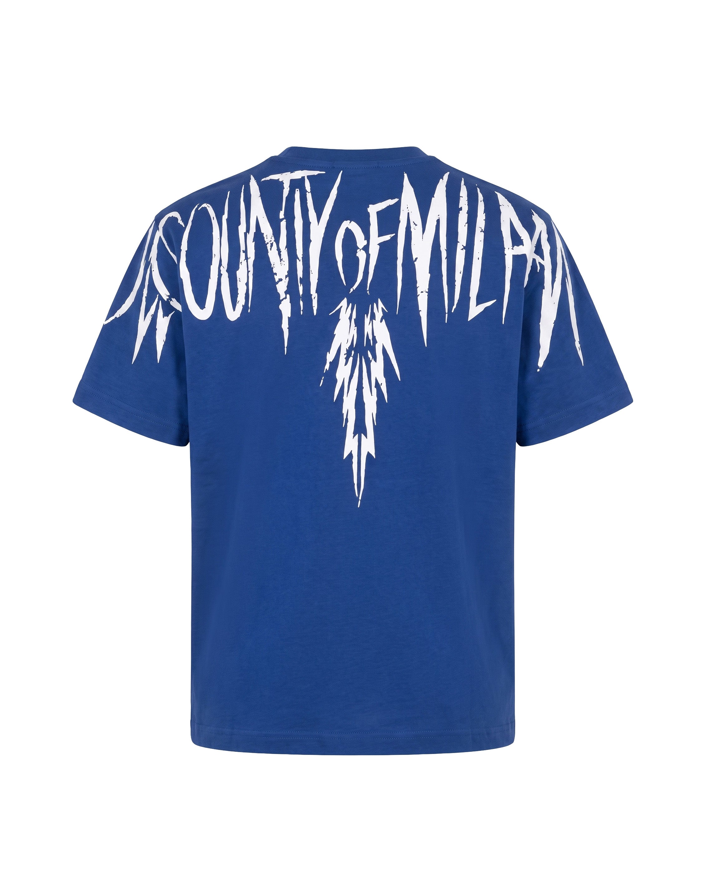 Marcelo Burlon County of Milan Kids T-Shirt Bluette con Stampa per Bambini