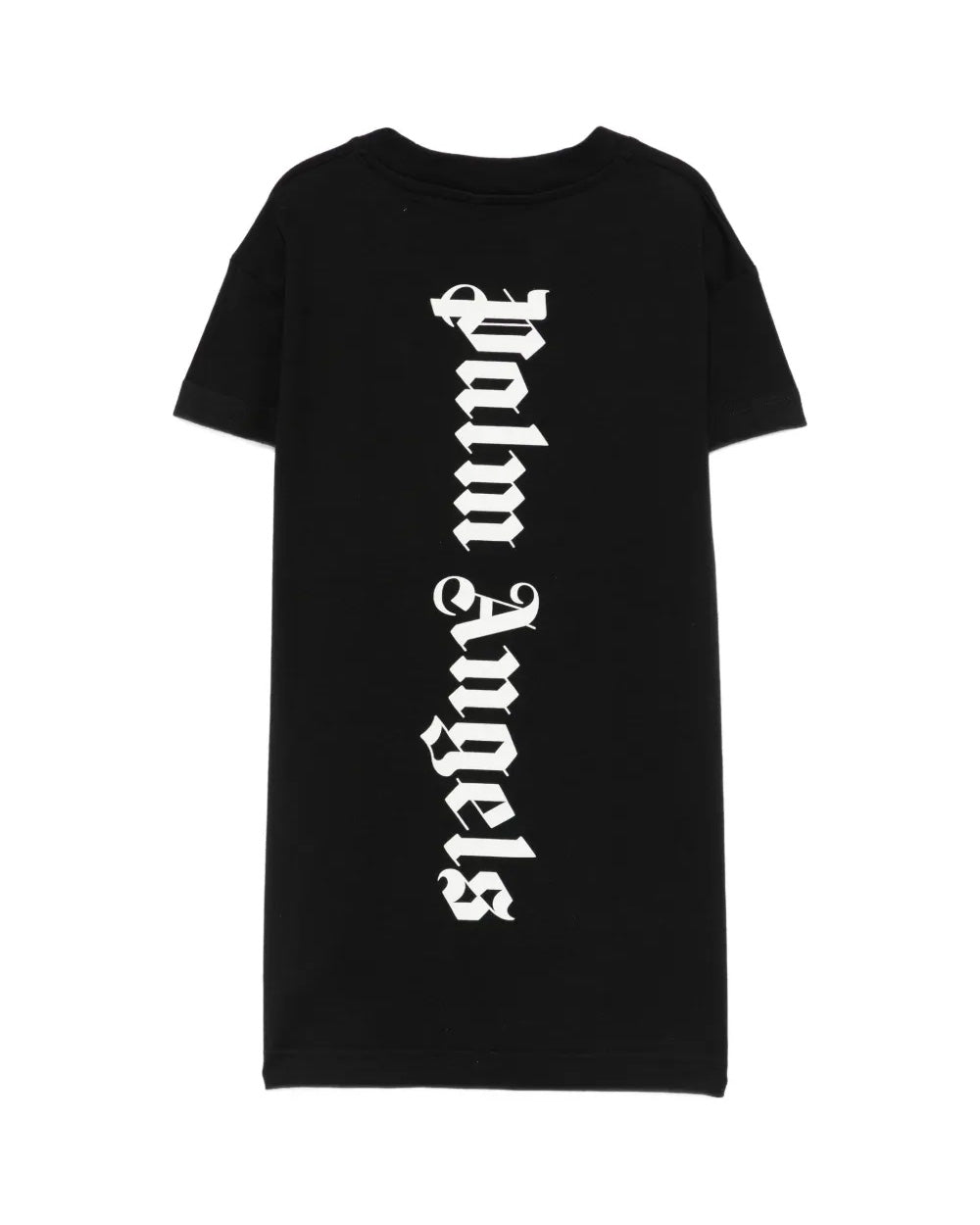 Palm Angels Kids Abito Nero con Logo per Bambine