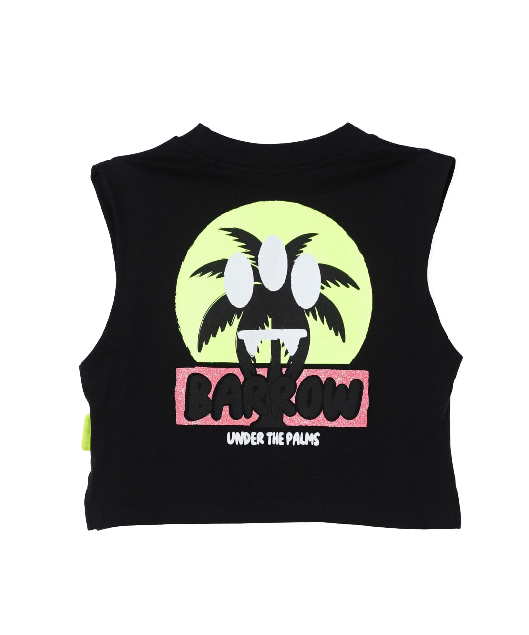 Barrow Kids Top Nero con Stampa con Logo