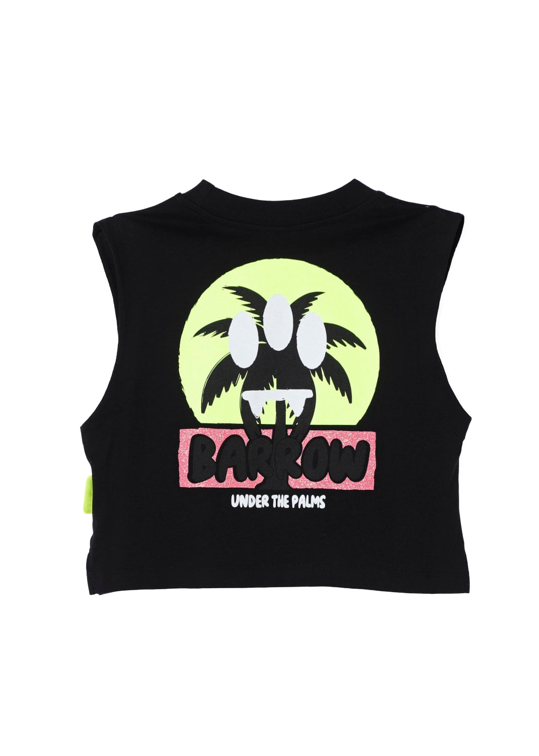 Barrow Kids Top Nero con Stampa con Logo