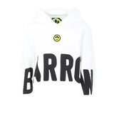 Barrow Kids Felpa Bianca con Cappuccio con Stampa per Bambini