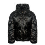 Twinset Kids Bomber Nero con Cappuccio per Bambine