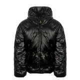 Twinset Kids Bomber Nero con Cappuccio per Bambine