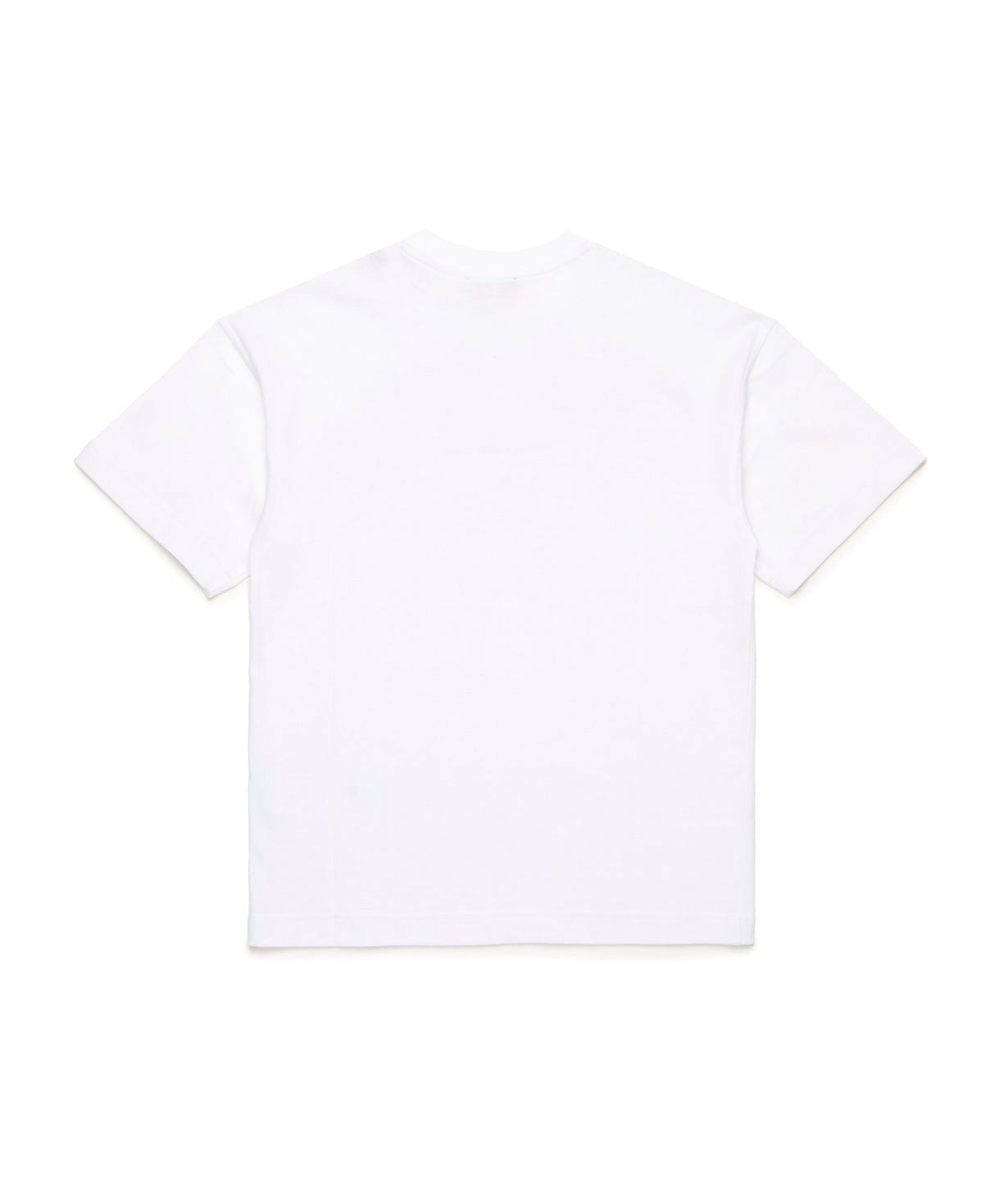 Diesel Kids T-shirt Bianca Used Effect con Oval D