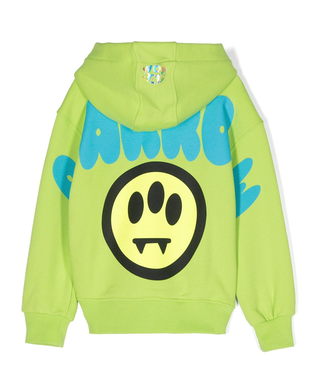 Barrow Kids Felpa con Cappuccio Cedro con Stampa Logo e Smile retro