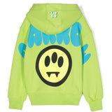 Barrow Kids Felpa con Cappuccio Cedro con Stampa Logo e Smile retro