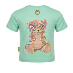 Barrow Kids t-Shirt Verde con Stampa Logo per Bambine