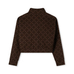 Michael Kors Kids Cardigan Marrone con Zip per Bambine
