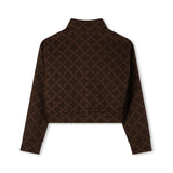 Michael Kors Kids Cardigan Marrone con Zip per Bambine