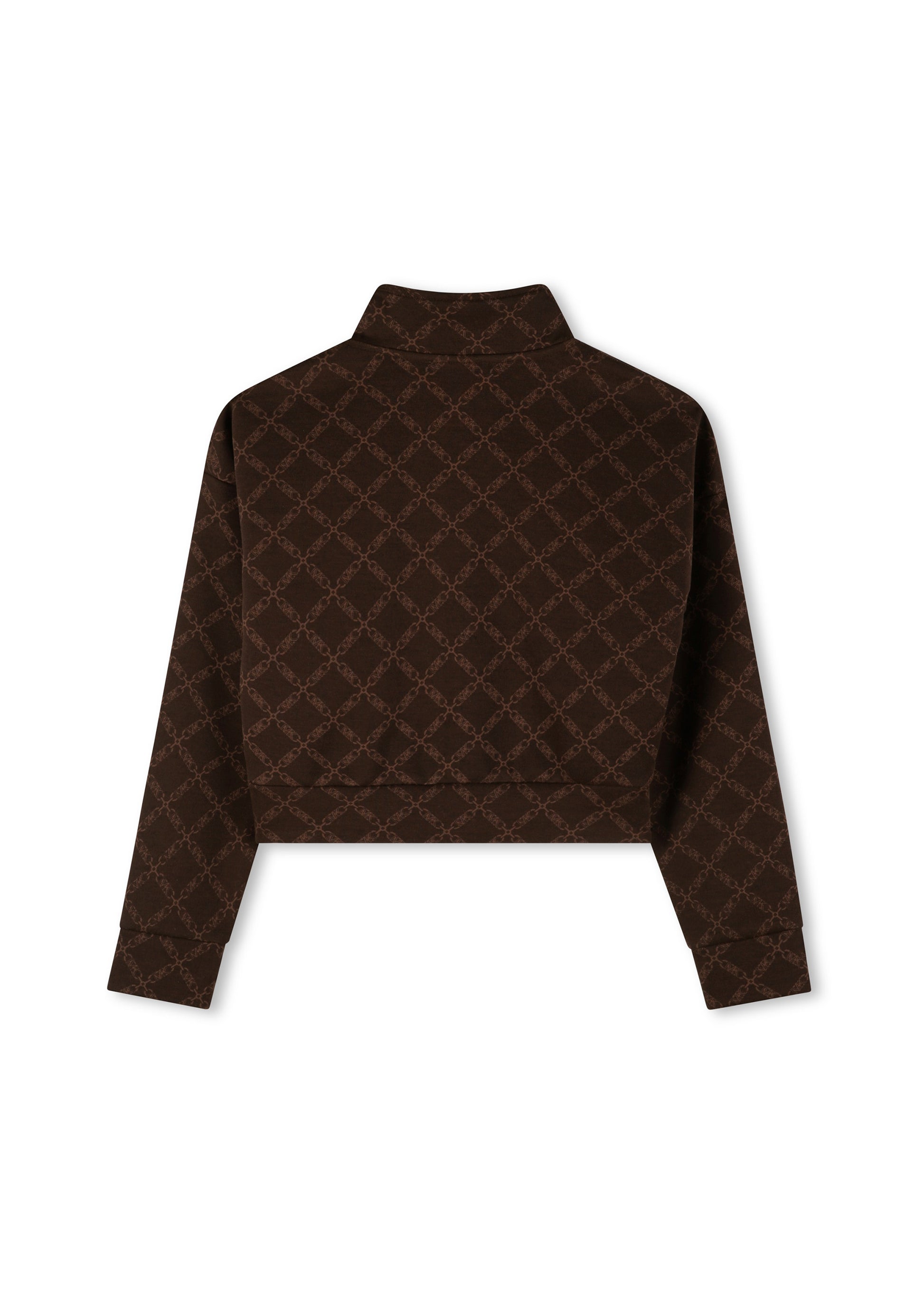 Michael Kors Kids Cardigan Marrone con Zip per Bambine