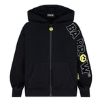 Barrow Kids Felpa con Stampa e Cappuccio Nera per Bambini