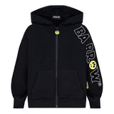 Barrow Kids Felpa con Stampa e Cappuccio Nera per Bambini