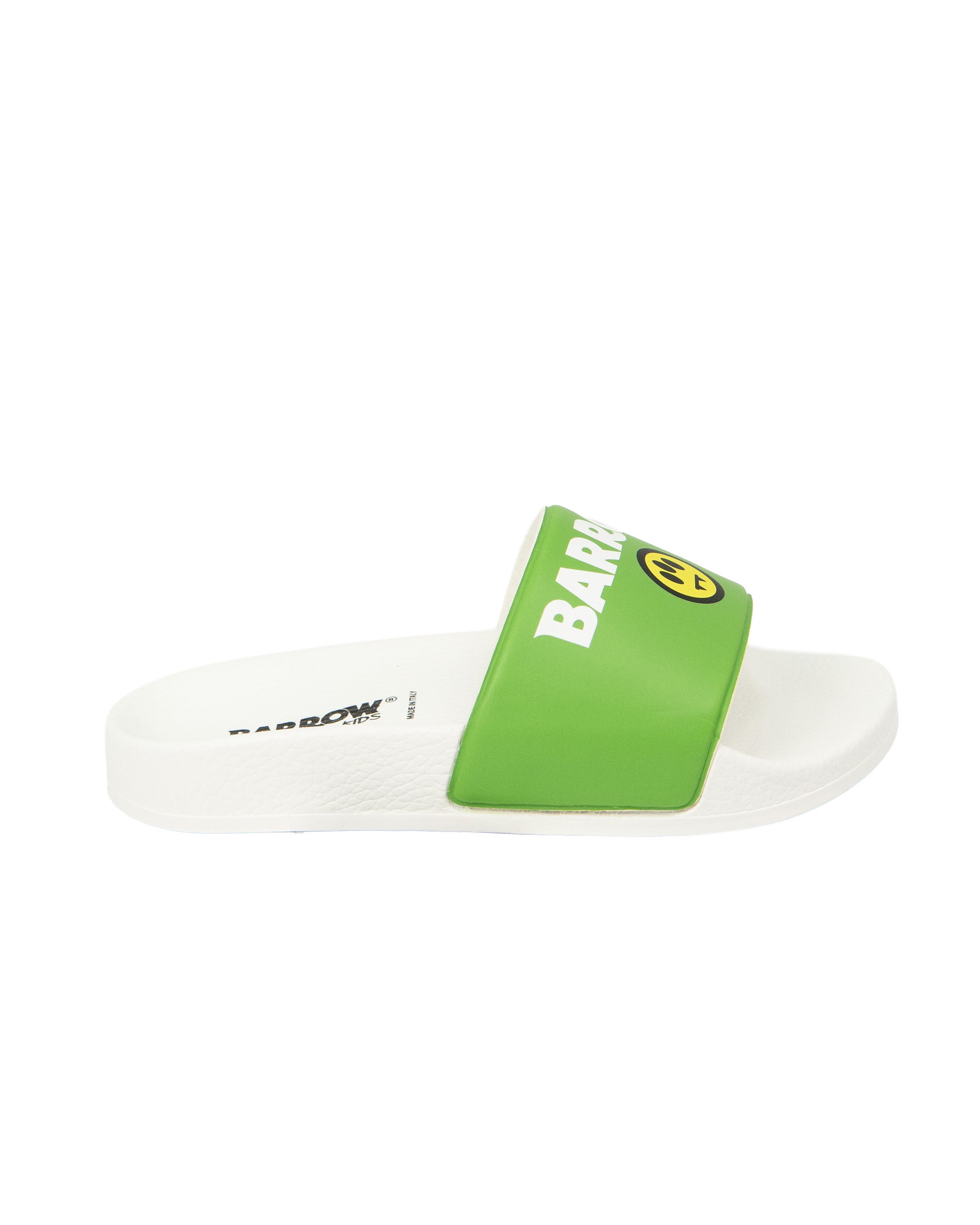 Barrow Kids Ciabatte Verde con Logo per Bambini