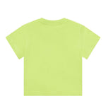 Moschino Kids T-Shirt Verde con Logo Teddy Bear per Neonati