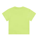 Moschino Kids T-Shirt Verde con Logo Teddy Bear per Neonati
