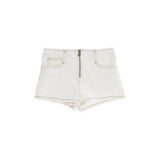 Pinko Kids Short in Denim Bianco per Bambine