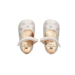 Elisabetta Franchi La Mia Bambina Ballerine Avorio con Strass per Neonate
