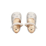 Elisabetta Franchi La Mia Bambina Ballerine Avorio con Strass per Neonate
