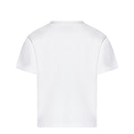 Just Cavalli Kids T-Shirt Bianco con Stampa e Strass per Bambine