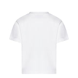 Just Cavalli Kids T-Shirt Bianco con Stampa e Strass per Bambine