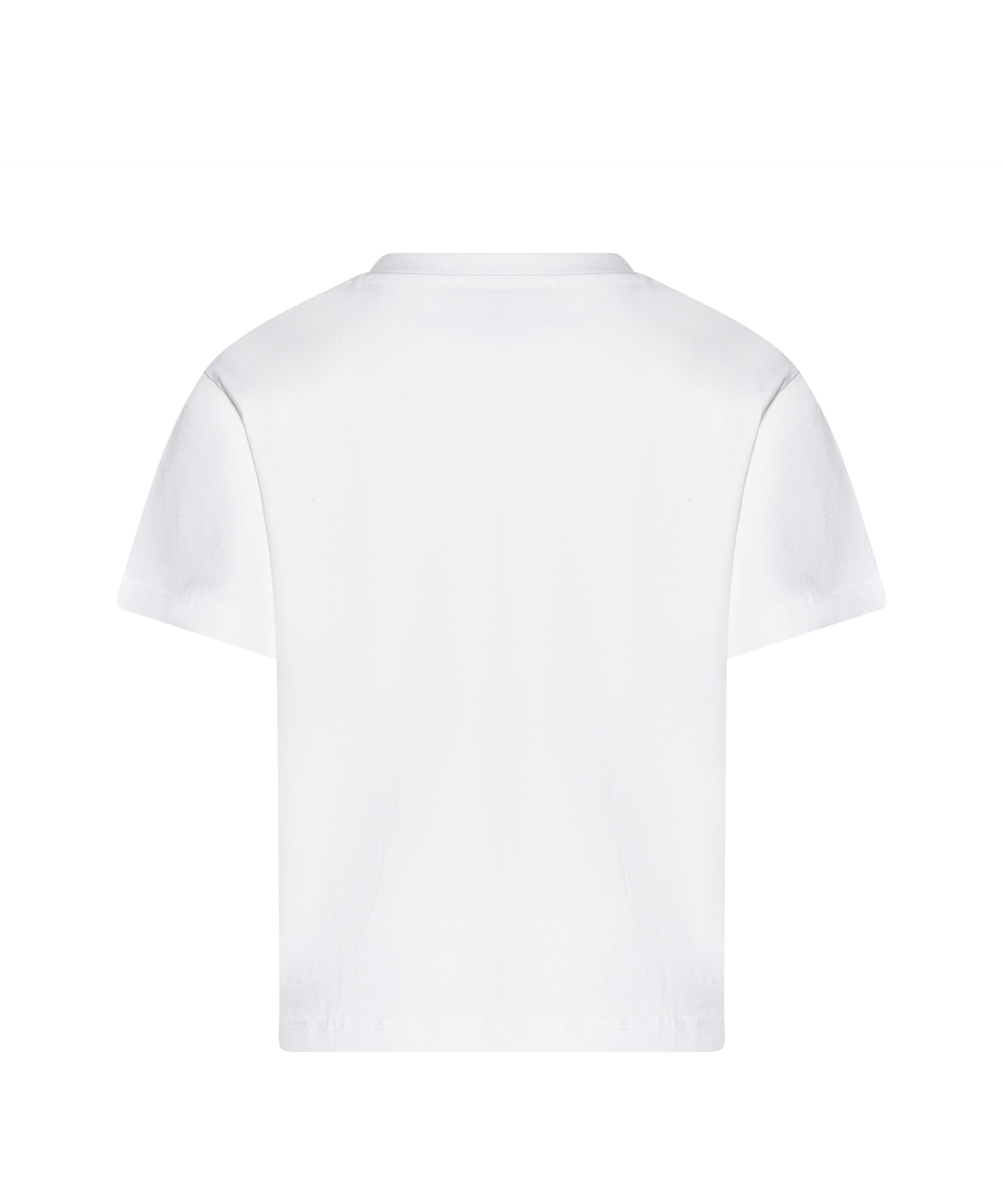 Just Cavalli Kids T-Shirt Bianco con Stampa e Strass per Bambine