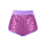 4giveness Kids Short in Pailettes Viola per Bambine