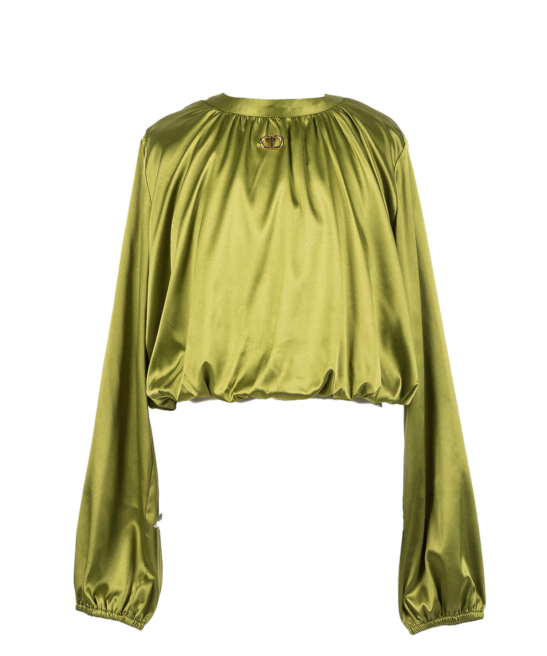 Twinset Kids Blouse Verde con Logo per Bambine
