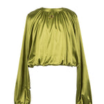 Twinset Kids Blouse Verde con Logo per Bambine