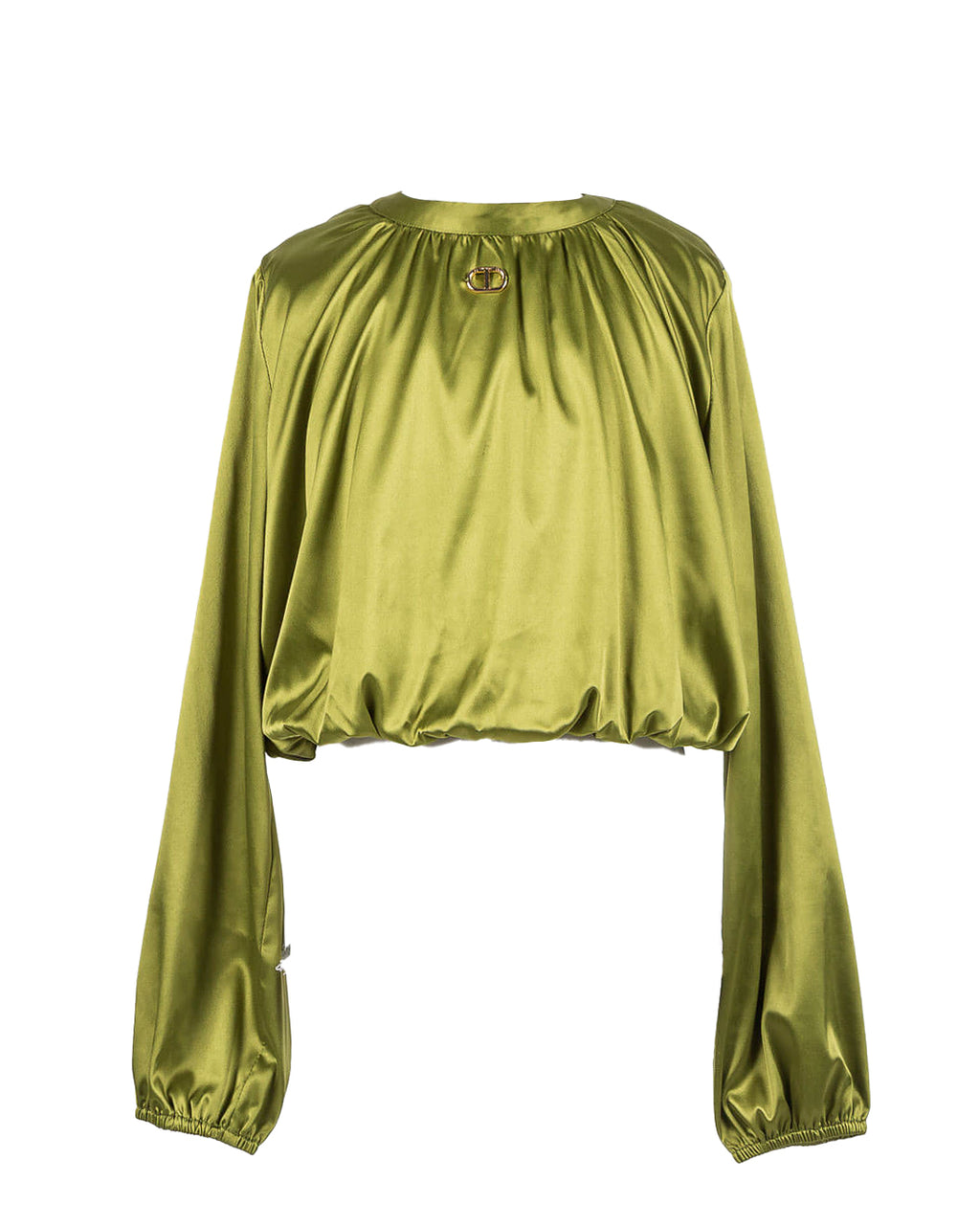 Twinset Kids Blouse Verde con Logo per Bambine