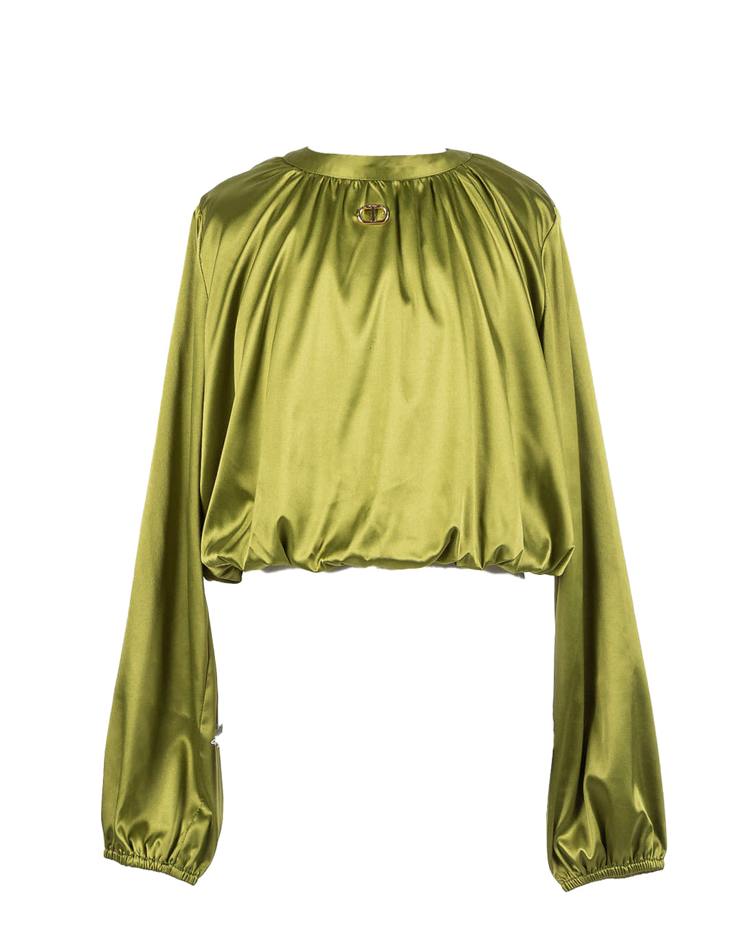 Twinset Kids Blouse Verde con Logo per Bambine