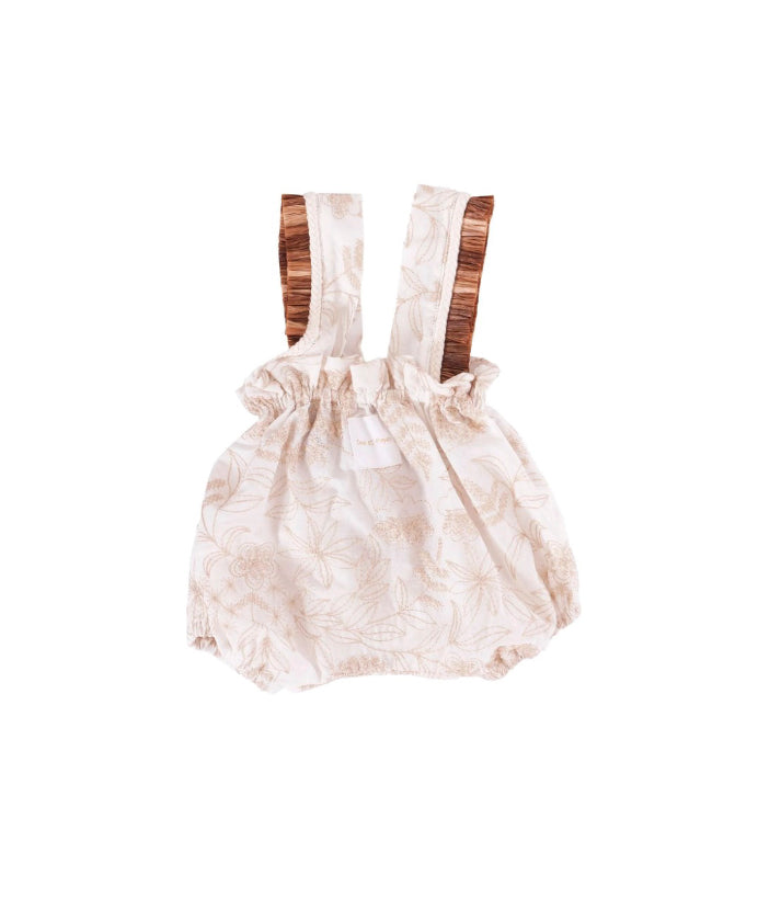 Cocò et Mamà Pagliaccetto Maia Baby Beige per Neonate