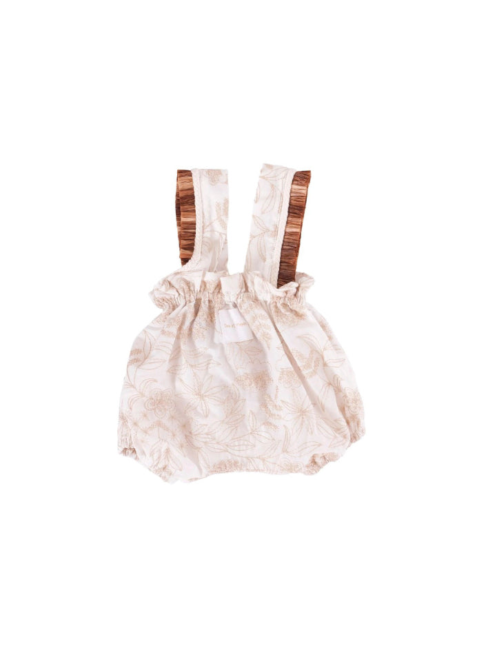 Cocò et Mamà Pagliaccetto Maia Baby Beige per Neonate