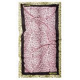 4GIVENESS Telo Mare Fantasia Leopardata Rosa/Giallo