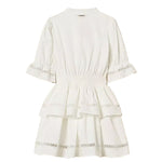 Twinset Kids Abito Off-White con Pizzo per Bambine
