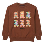 Barrow Kids Felpa Marrone con Stampa per Bambine