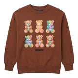 Barrow Kids Felpa Marrone con Stampa per Bambine