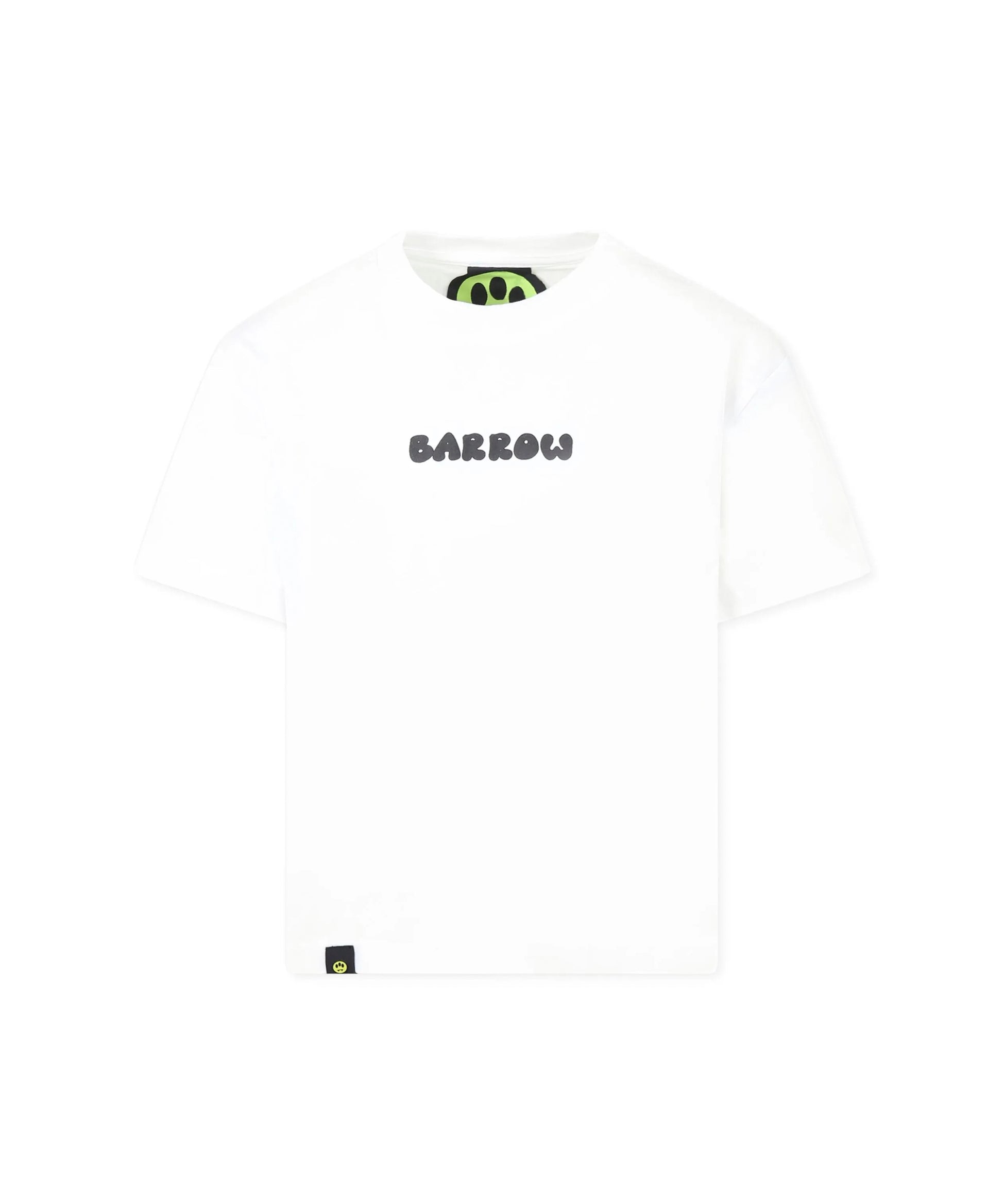 Barrow Kids T-shirt Bianca con Stampa Retro per Bambini (fronte)