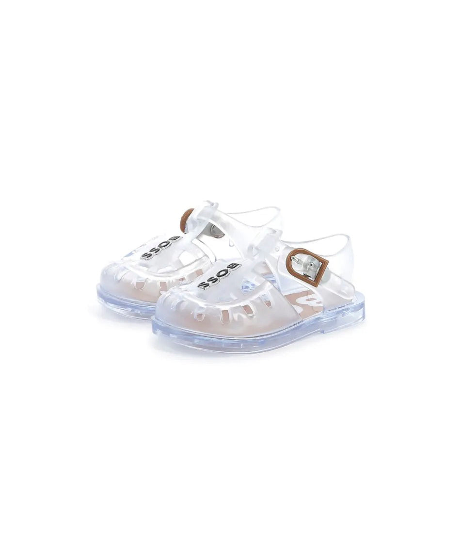 Boss Kids Sandali Trasparenti con Logo per Neonati