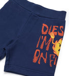 Diesel Kids Completo Bianco e Denim con Stampa per Neonati