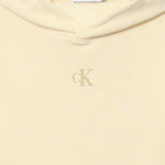 Calvin Klein Kids Felpa Panna con Cappuccio per Bambine (dettaglio)