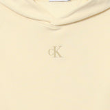 Calvin Klein Kids Felpa Panna con Cappuccio per Bambine (dettaglio)