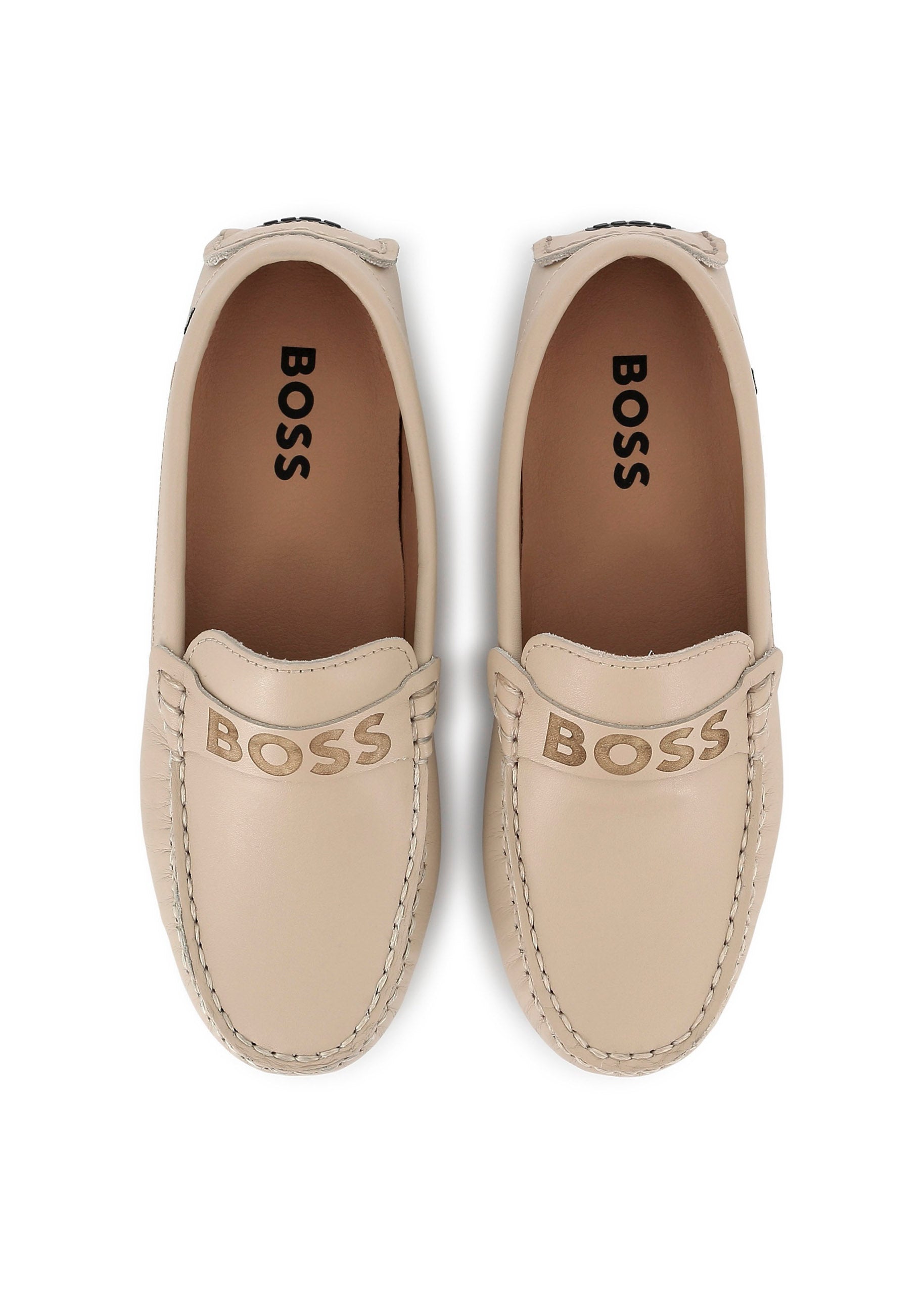 Boss Kids Mocassini Beige per Bambini