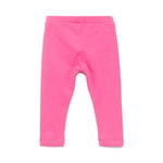 Moschino Kids Leggings Fucsia con Teddy per Neonate