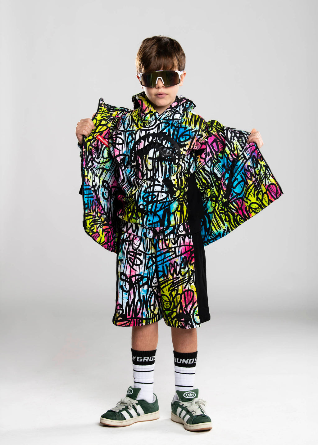 Sprayground Kids Felpa con Cappuccio Multicolor per Bambini